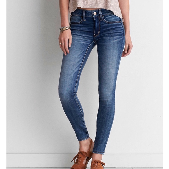 american eagle super low rise jeggings